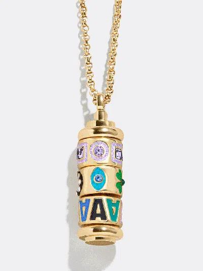 Baublebar 360 Spinner Custom Charm Necklace In Gold