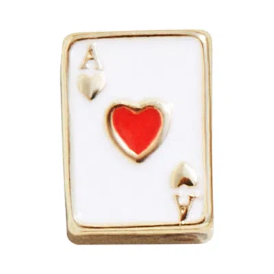 Baublebar Ace Card Bead In Gold