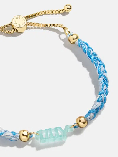 Baublebar Acrylic Kids' Custom Nameplate Bracelet In Blue