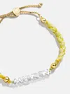 Baublebar Acrylic Kids' Custom Nameplate Bracelet In Yellow