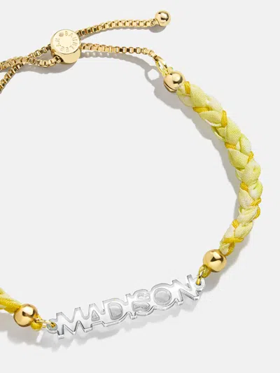 Baublebar Acrylic Kids' Custom Nameplate Bracelet In Yellow