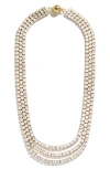 Baublebar Alexandria Layered Crystal Necklace In Gold