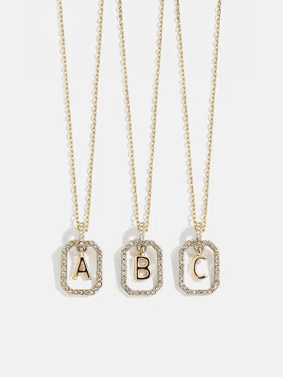 Baublebar Alicia Initial Necklace In Gold