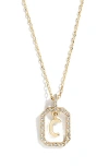 Baublebar Alicia Intial Pendant Necklace