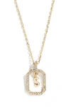 Baublebar Alicia Intial Pendant Necklace