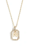 Baublebar Alicia Intial Pendant Necklace