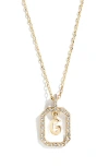 Baublebar Alicia Intial Pendant Necklace