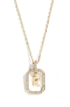 Baublebar Alicia Intial Pendant Necklace