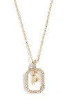 Baublebar Alicia Intial Pendant Necklace