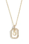 Baublebar Alicia Intial Pendant Necklace
