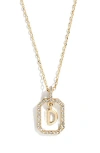Baublebar Alicia Intial Pendant Necklace