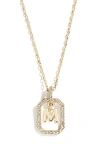 Baublebar Alicia Intial Pendant Necklace