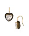 Baublebar Alma Cubic Zirconia Heart Drop Earrings In Clear