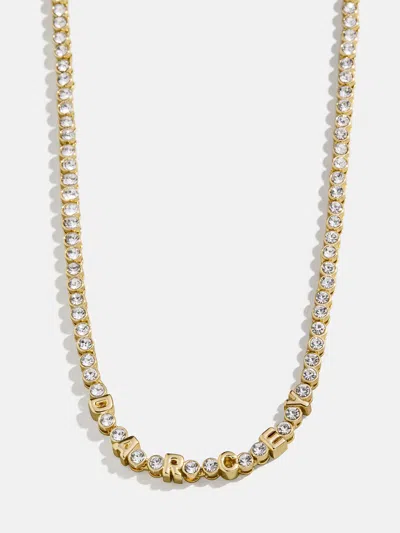 Baublebar Amalie Bezel Custom Tennis Necklace In Gold