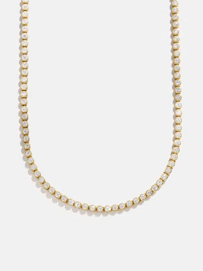 Baublebar Amalie Bezel Tennis Necklace In Gold