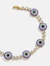Baublebar Amalie Evil Eye On Repeat Tennis Bracelet In Gold