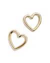 Baublebar Heart Outline Stud Earrings In Gold
