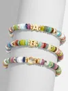 Baublebar Amaris Semi-precious Initial Bracelet In Multi