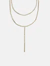 Baublebar Amaya Lariat Layered Necklace In Gold