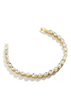 Baublebar Angie Crystal Tennis Bracelet In Gold Tone In Clear