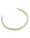 Baublebar Angie Crystal Tennis Bracelet In Gold Tone In Gold