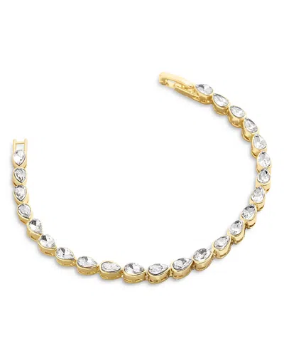 Baublebar Angie Crystal Tennis Bracelet In Gold Tone In Clear