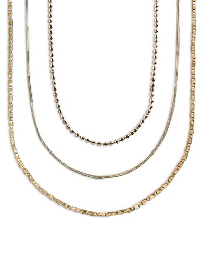 Baublebar Anita Mixed Chain Necklaces, Set Of 3 In Gold
