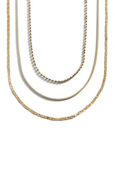 Baublebar Anita Set Of 3 Water Resistant Necklaces In Gold