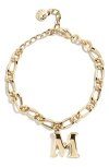 Baublebar Annika Initial Bracelet In Gold