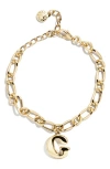 Baublebar Annika Initial Bracelet In Gold