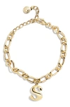 Baublebar Annika Initial Bracelet In Gold
