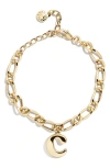 Baublebar Annika Initial Bracelet In Gold