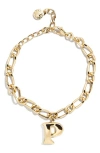 Baublebar Annika Initial Bracelet In Gold