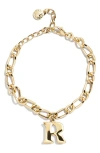 Baublebar Annika Initial Bracelet In Gold