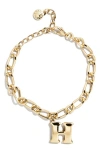 Baublebar Annika Initial Bracelet In Gold
