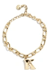 Baublebar Annika Initial Bracelet In Gold