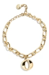 Baublebar Annika Initial Bracelet In Gold