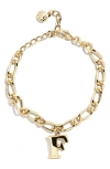 Baublebar Annika Initial Bracelet In Gold