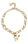 Baublebar Annika Initial Bracelet In Gold