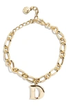 Baublebar Annika Initial Bracelet In Gold