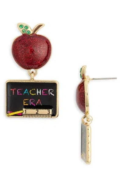 Baublebar Apple & Chalkboard Drop Earrings