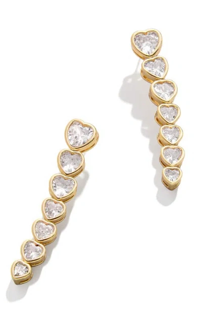 BAUBLEBAR BAUBLEBAR ARIA CRYSTAL HEART DROP EARRINGS