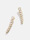 Baublebar Cubic Zirconia Heart Bezel Drop Earrings In Gold