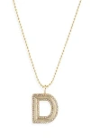 Baublebar Arianna Initial Pendant Necklace In Gold