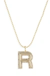 Baublebar Arianna Initial Pendant Necklace In Gold