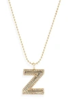 Baublebar Arianna Initial Pendant Necklace In Gold