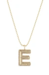 Baublebar Arianna Initial Pendant Necklace In Gold