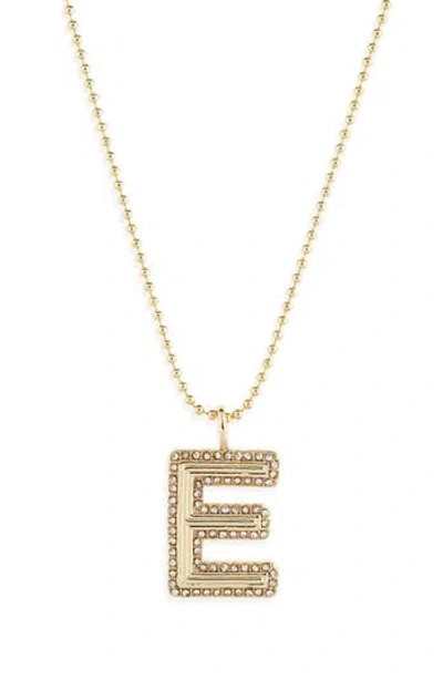 Baublebar Arianna Initial Pendant Necklace In Gold