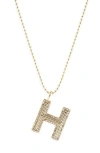 Baublebar Arianna Initial Pendant Necklace In Gold