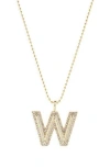 Baublebar Arianna Initial Pendant Necklace In Gold